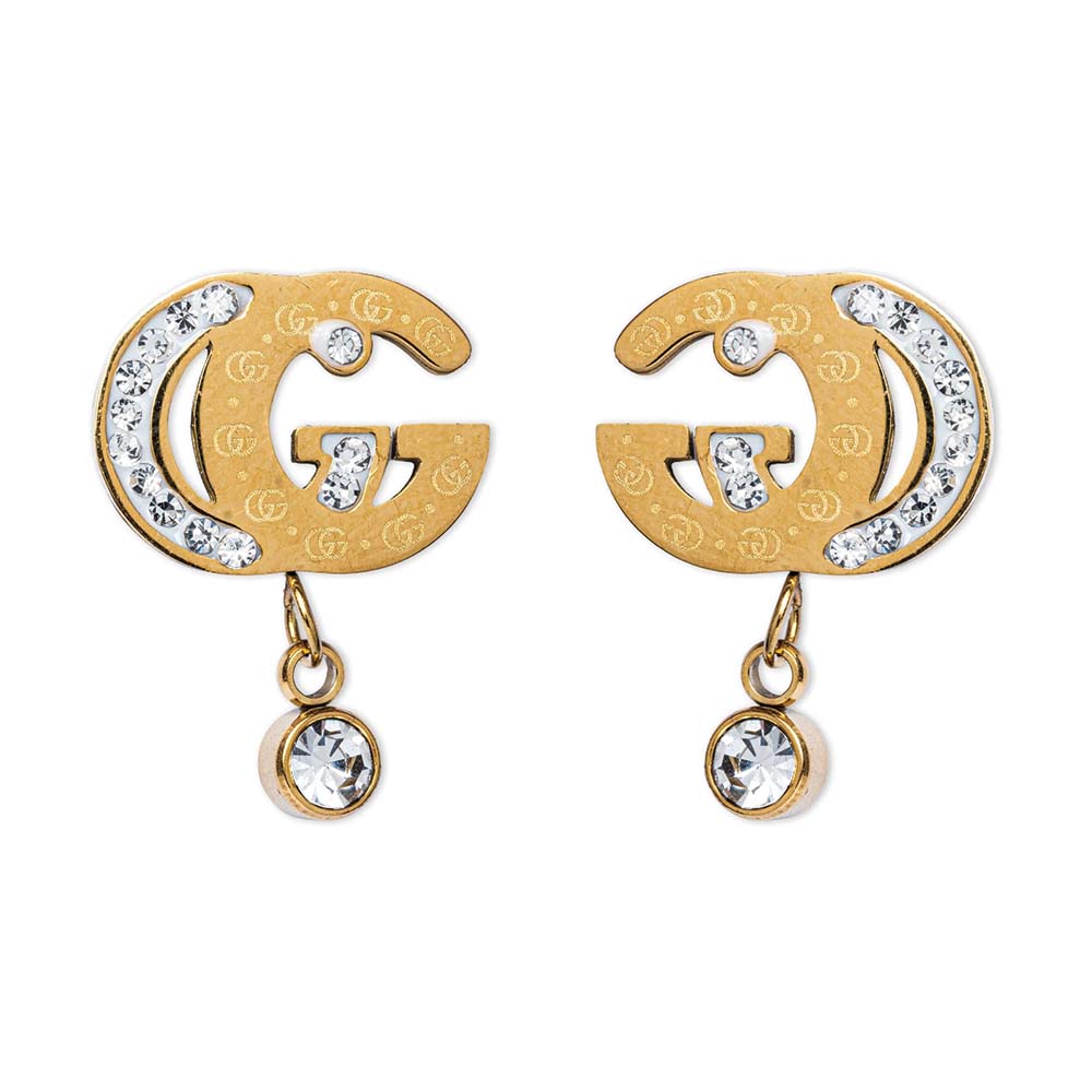 GG Drop Stone Earrings
