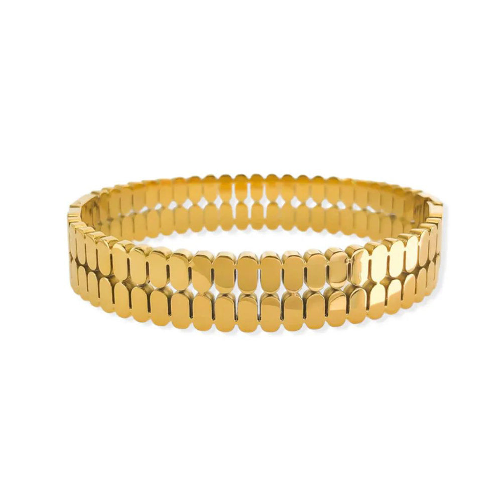 Geometric Wide Bangle