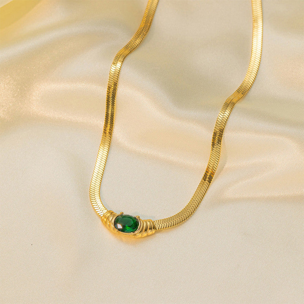 Green Gem Necklace