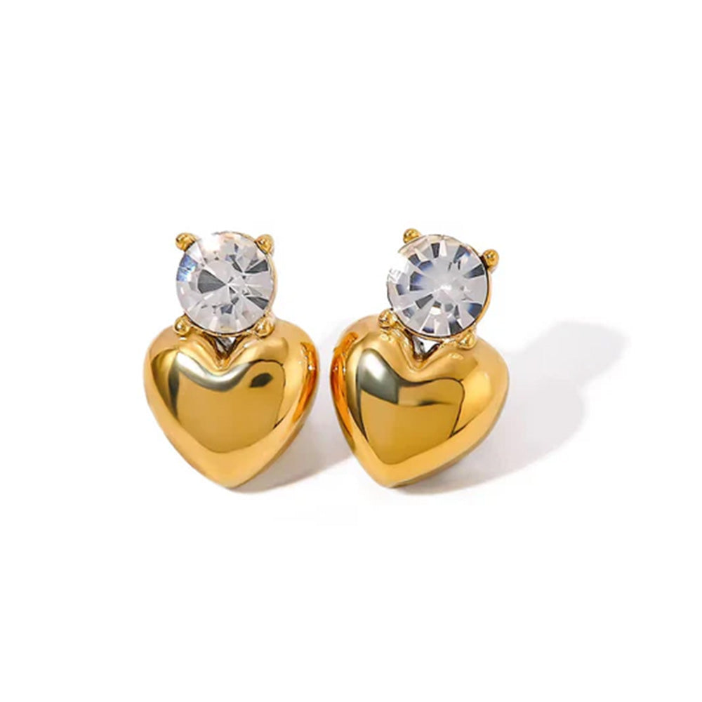 Heart Drop Studs