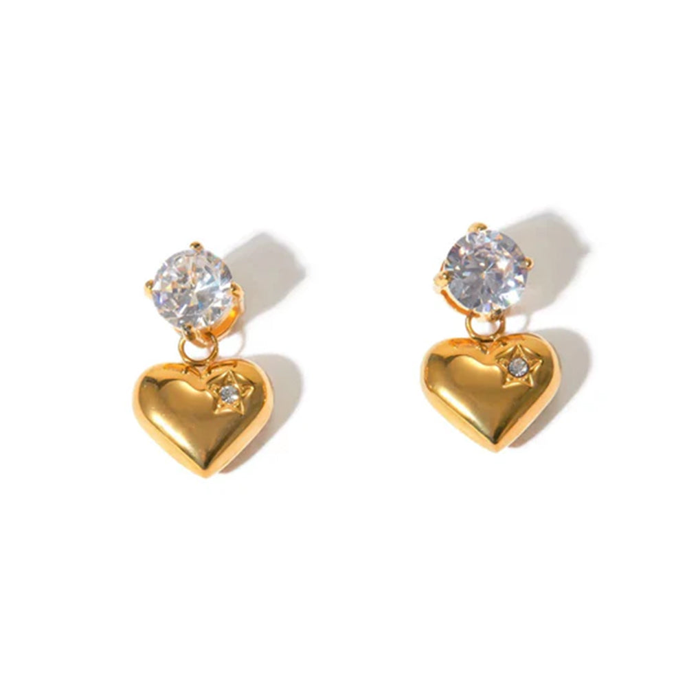 Lovebeam Heart Studs