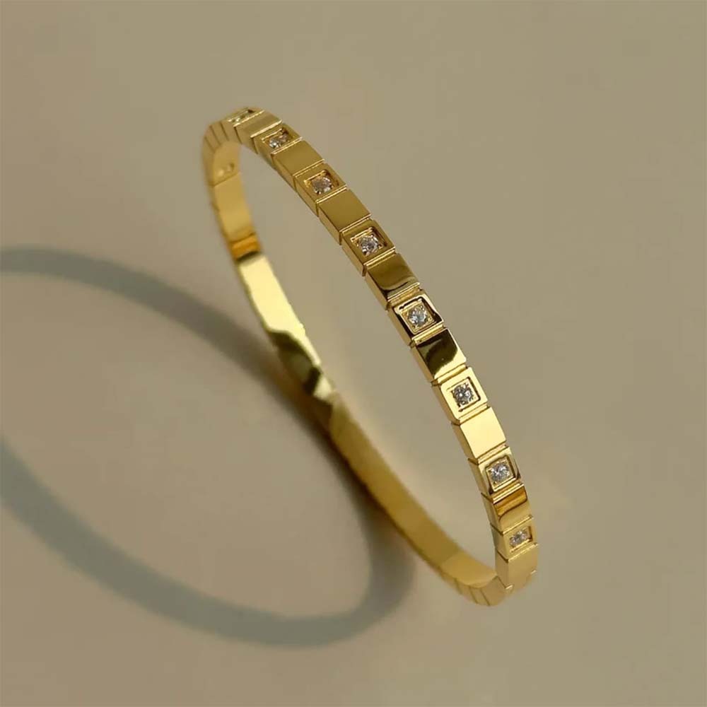 Elysian Cube Bangle (White)