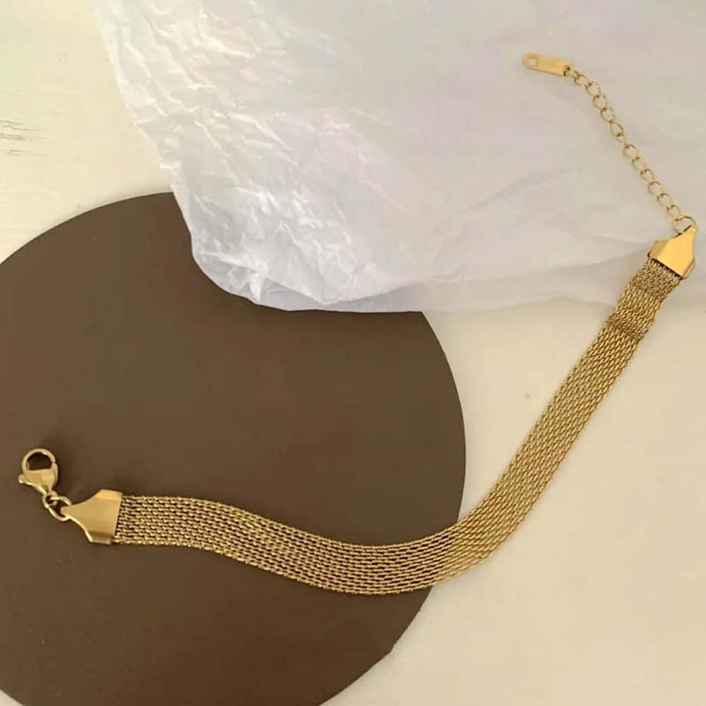 Gold Net Bracelet