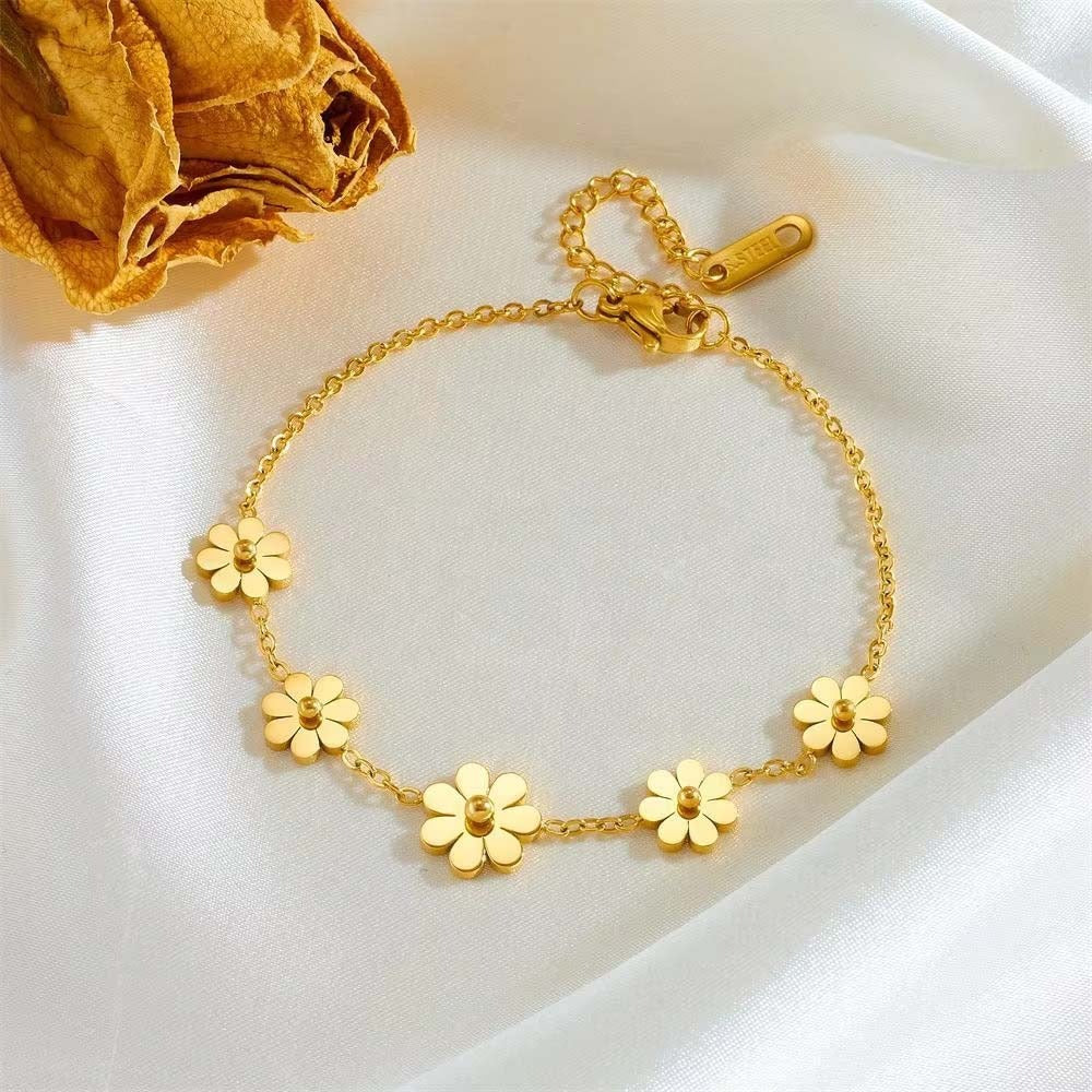 Daisy Bead Bracelet