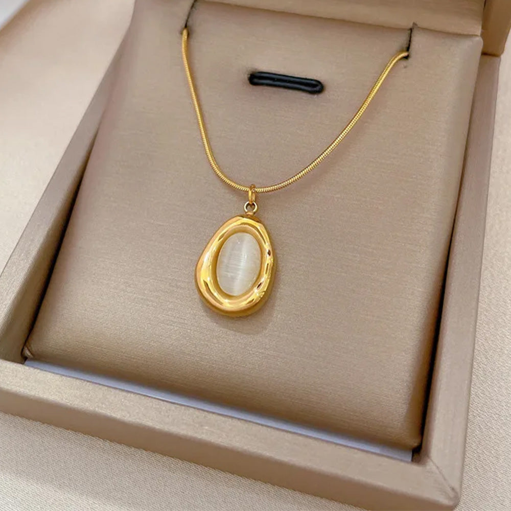 White Opal Pendant