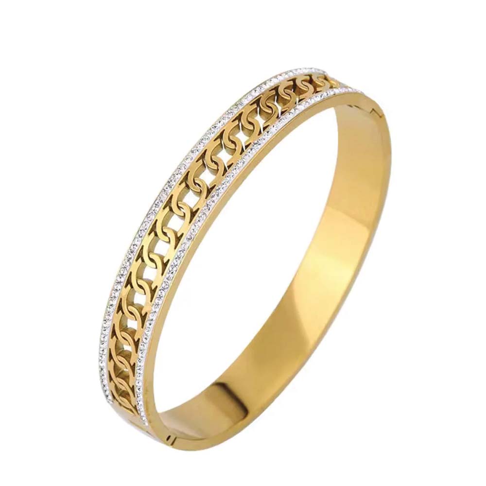Knit Zirconium Bangle