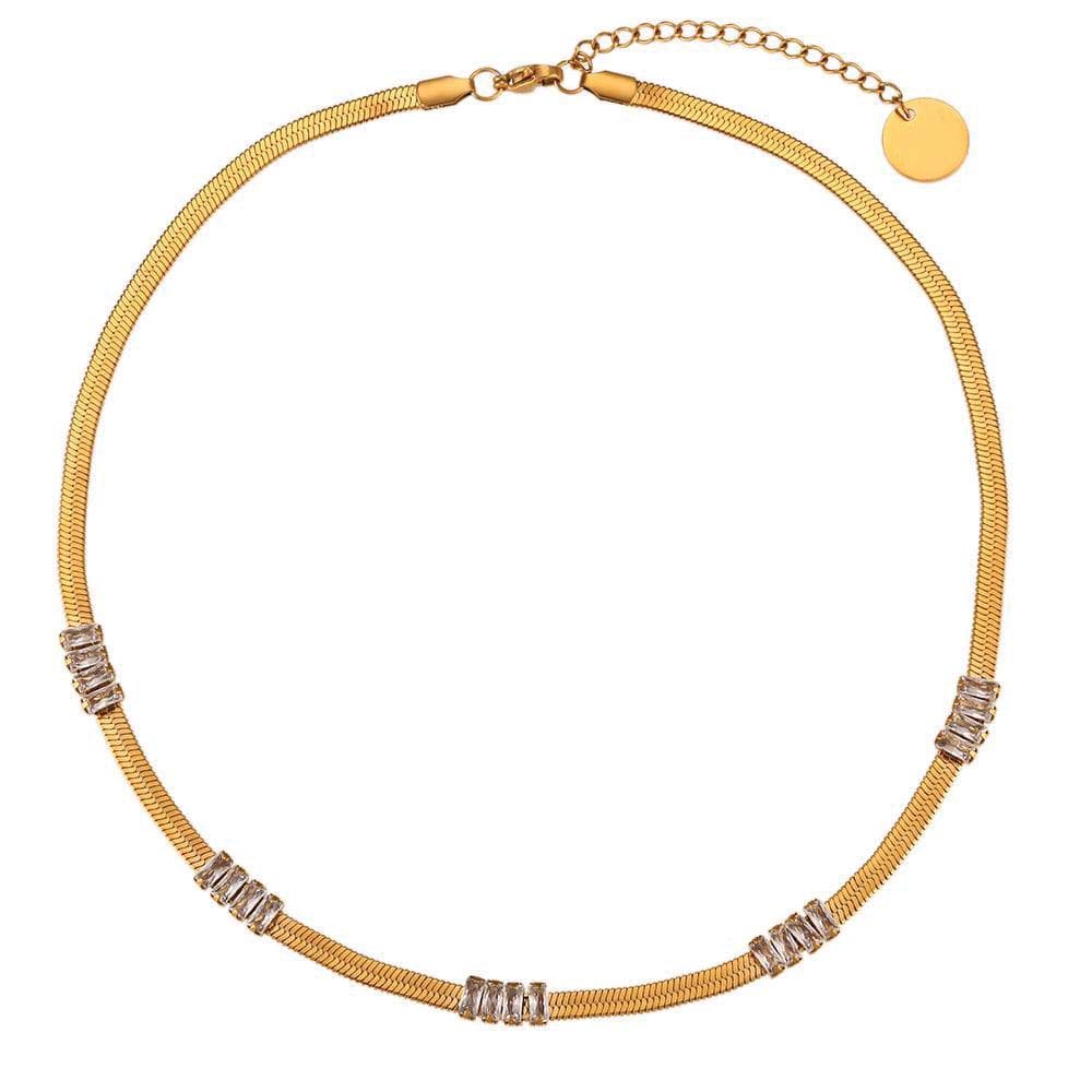 Snake Zirconia Necklace