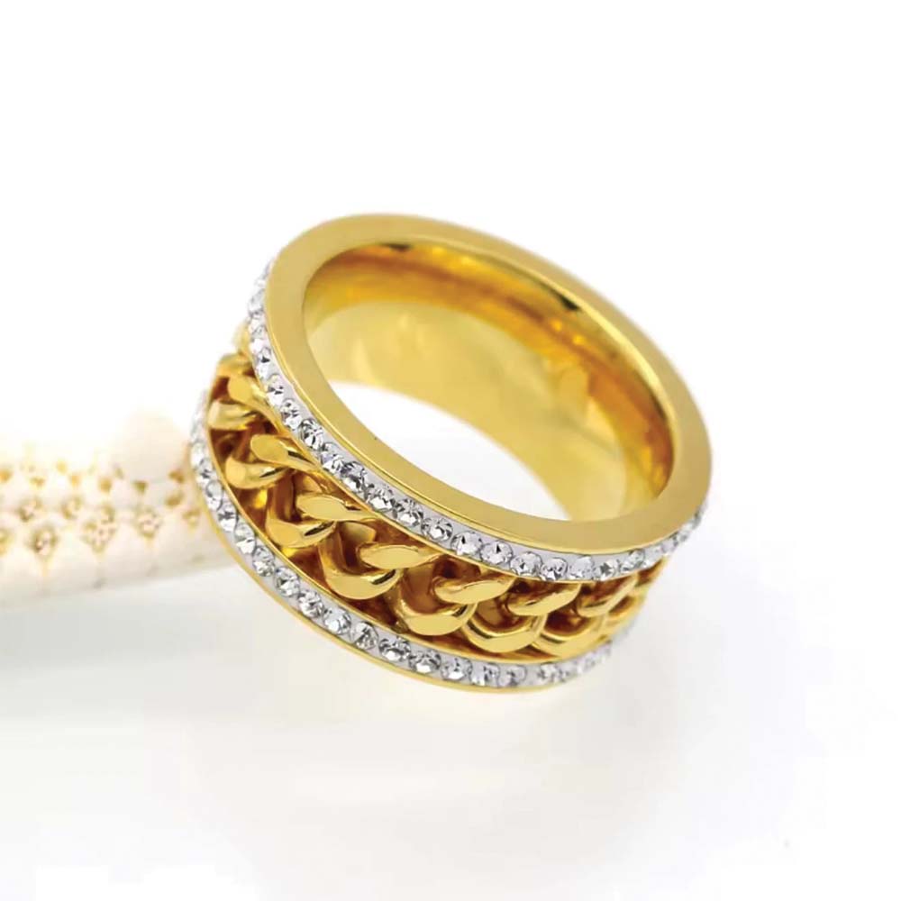 Knit Zirconium Ring