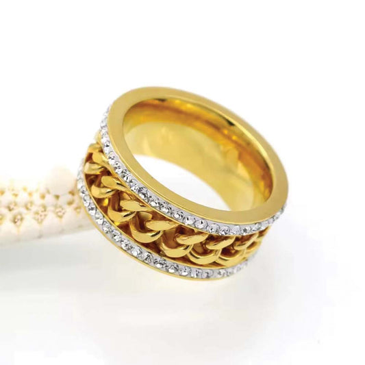 Knit Zirconium Ring