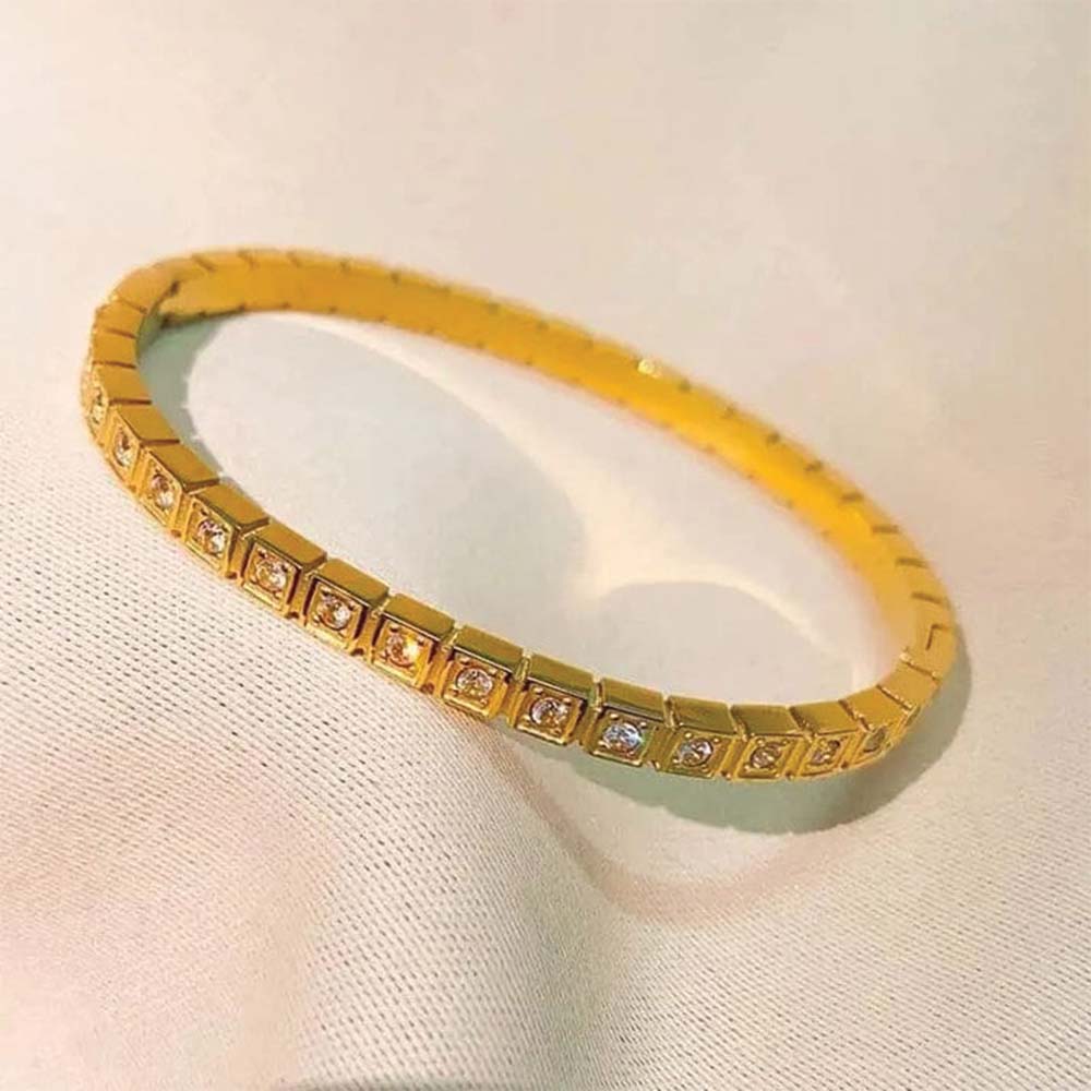Golden whisper bangle