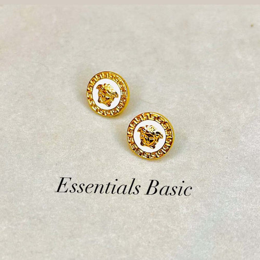 Royal Lady Studs - White