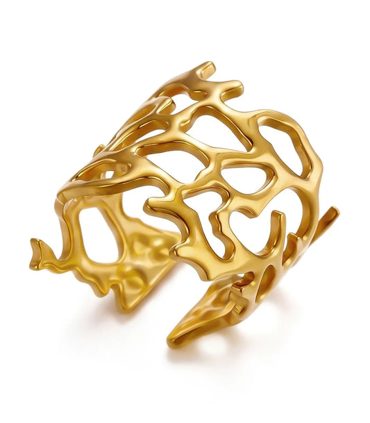 Abstract Loop Adjustable Ring