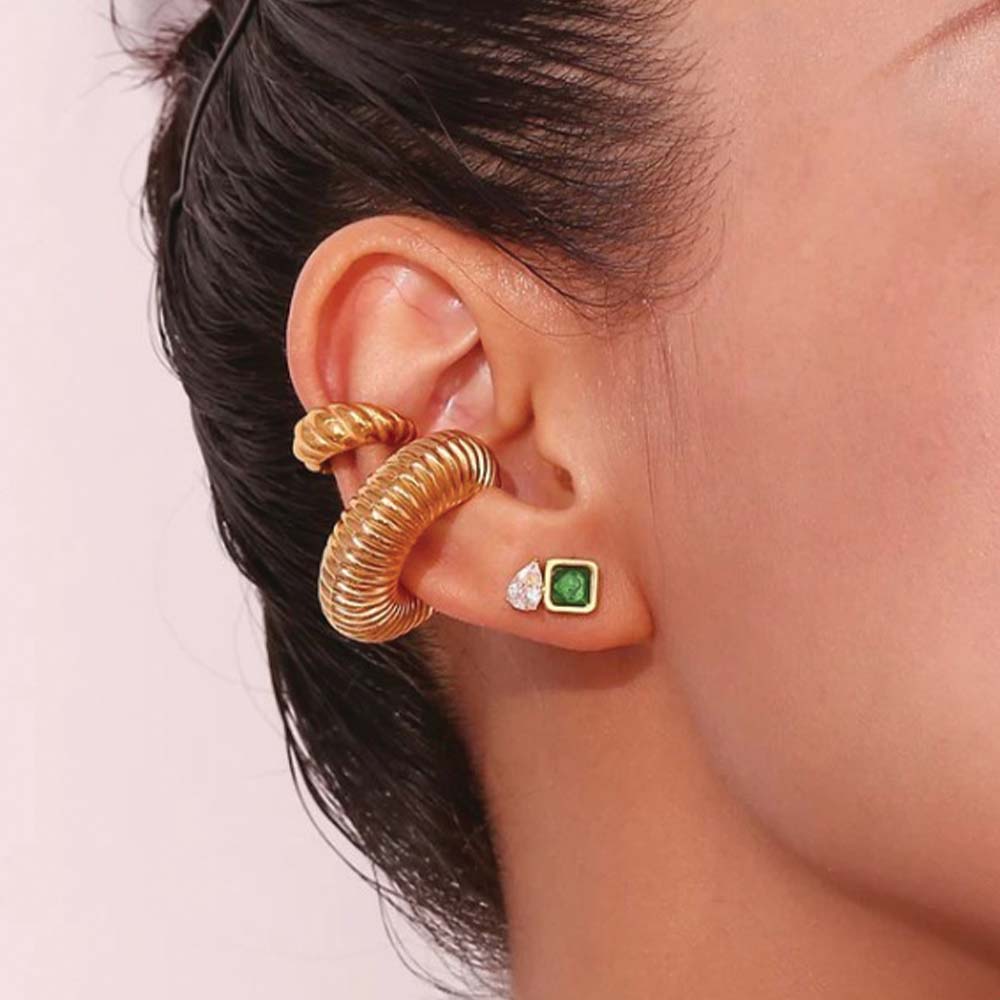 Gemstone Drop Studs
