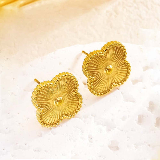 Golden Clover Studs
