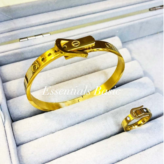 Cartier Buckle Bangle Set