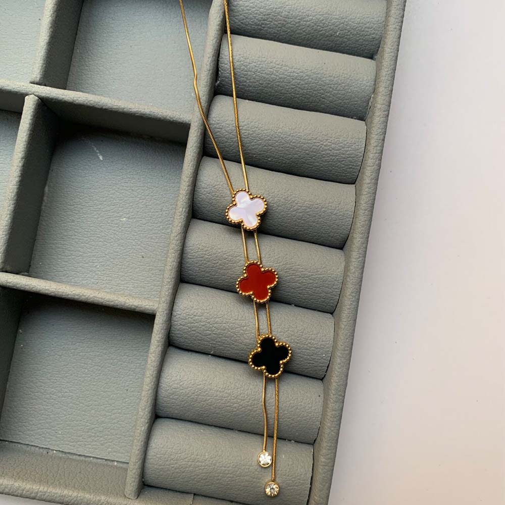 Multi-Color Clover Necklace