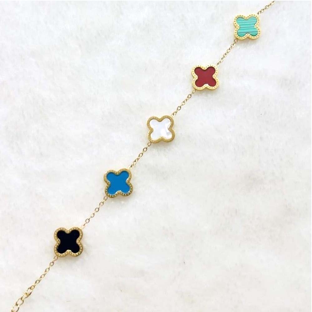 Multi-Color Clover Bracelet
