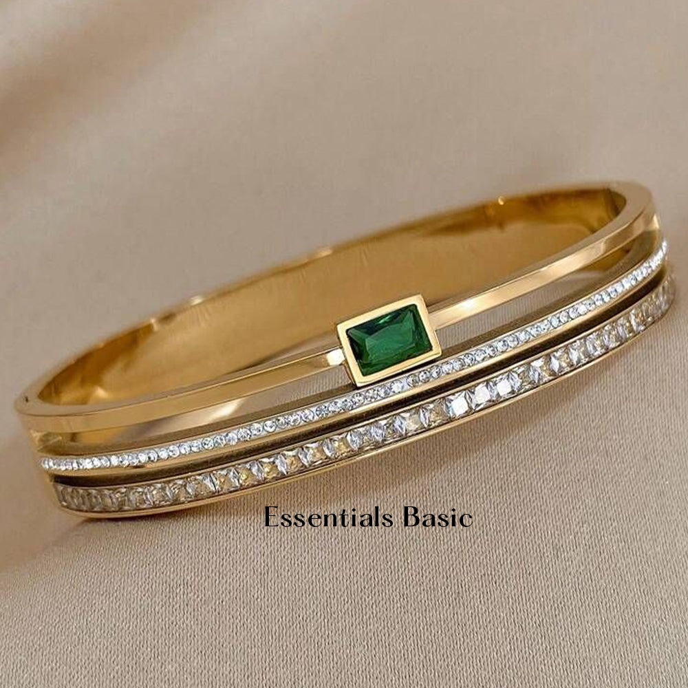 Emerald Stone Bangle