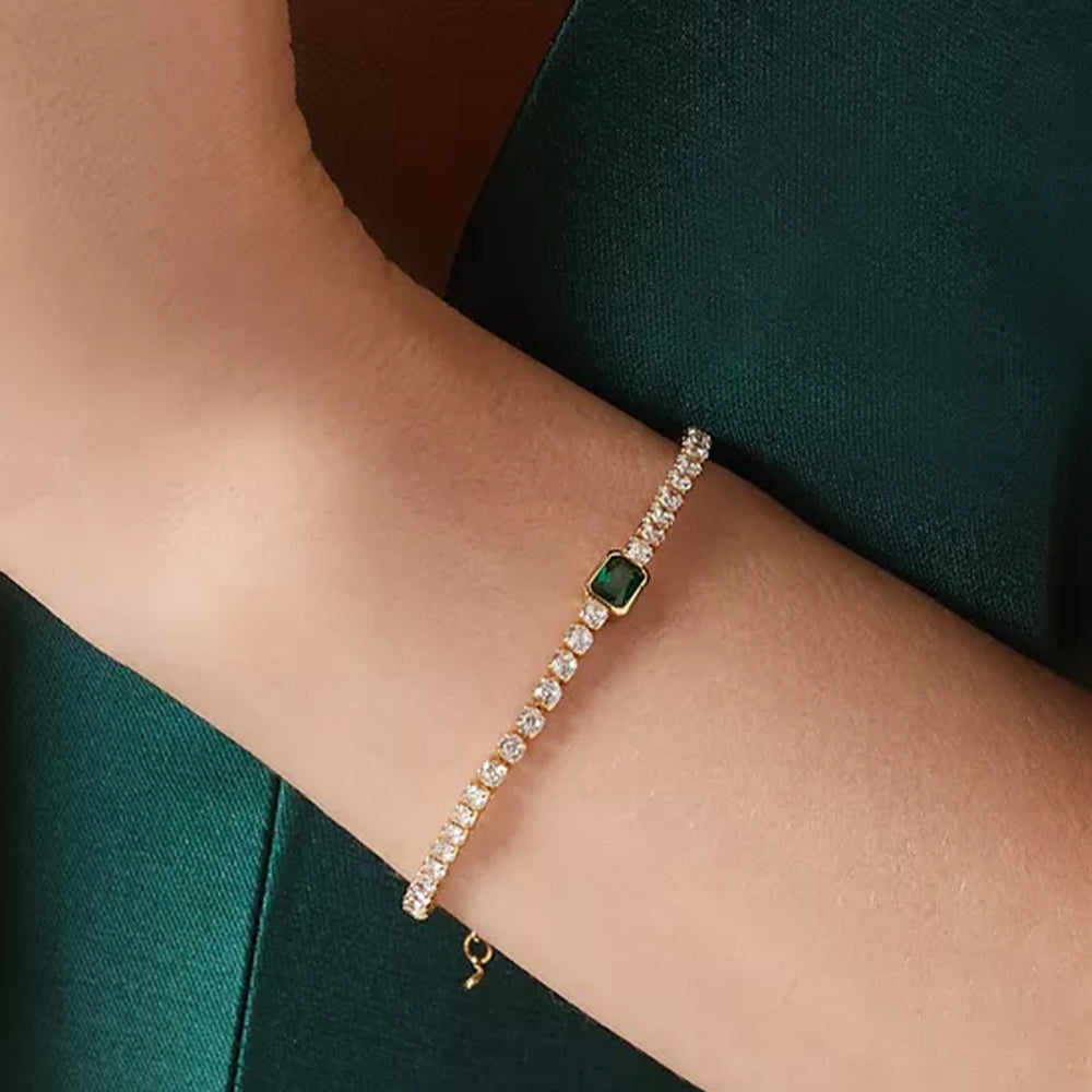Emerald Tennis Bracelet