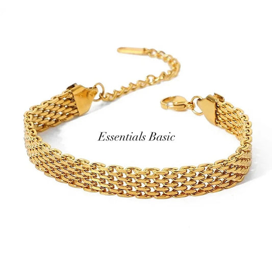 Gold link chain Bracelet
