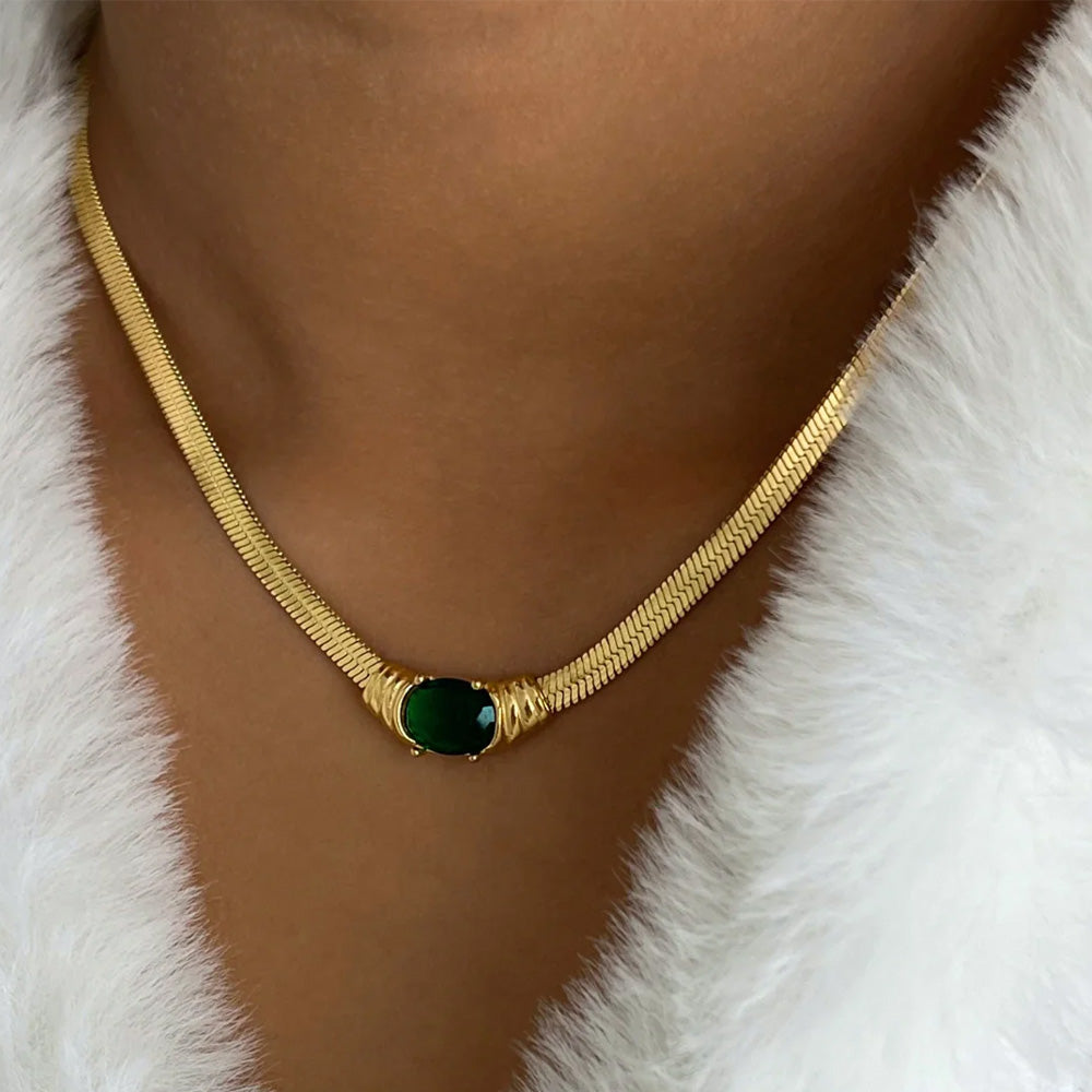 Green Gem Necklace