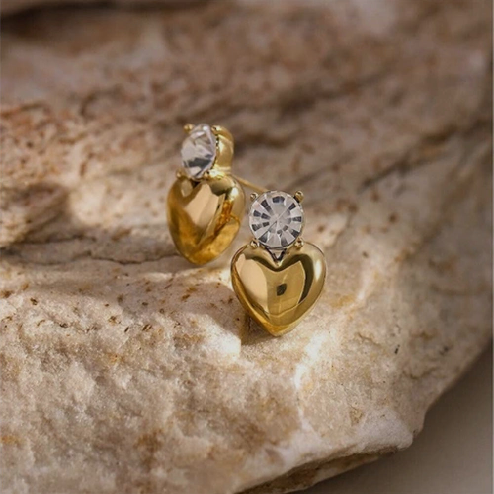 Heart Drop Studs