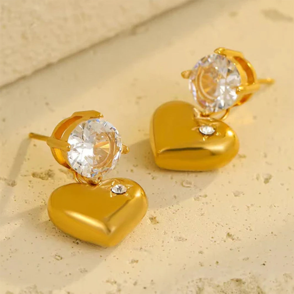 Lovebeam Heart Studs