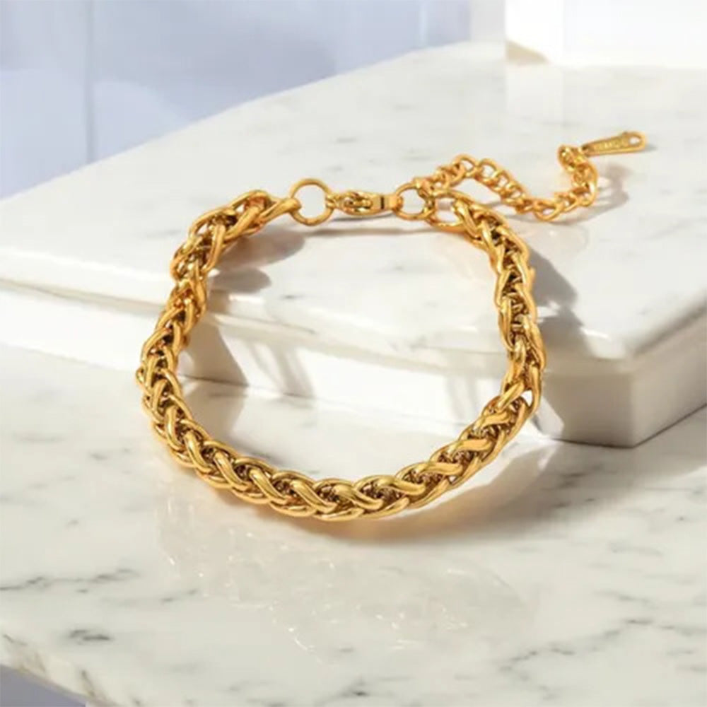 Vivian Wheat Chain Bracelet