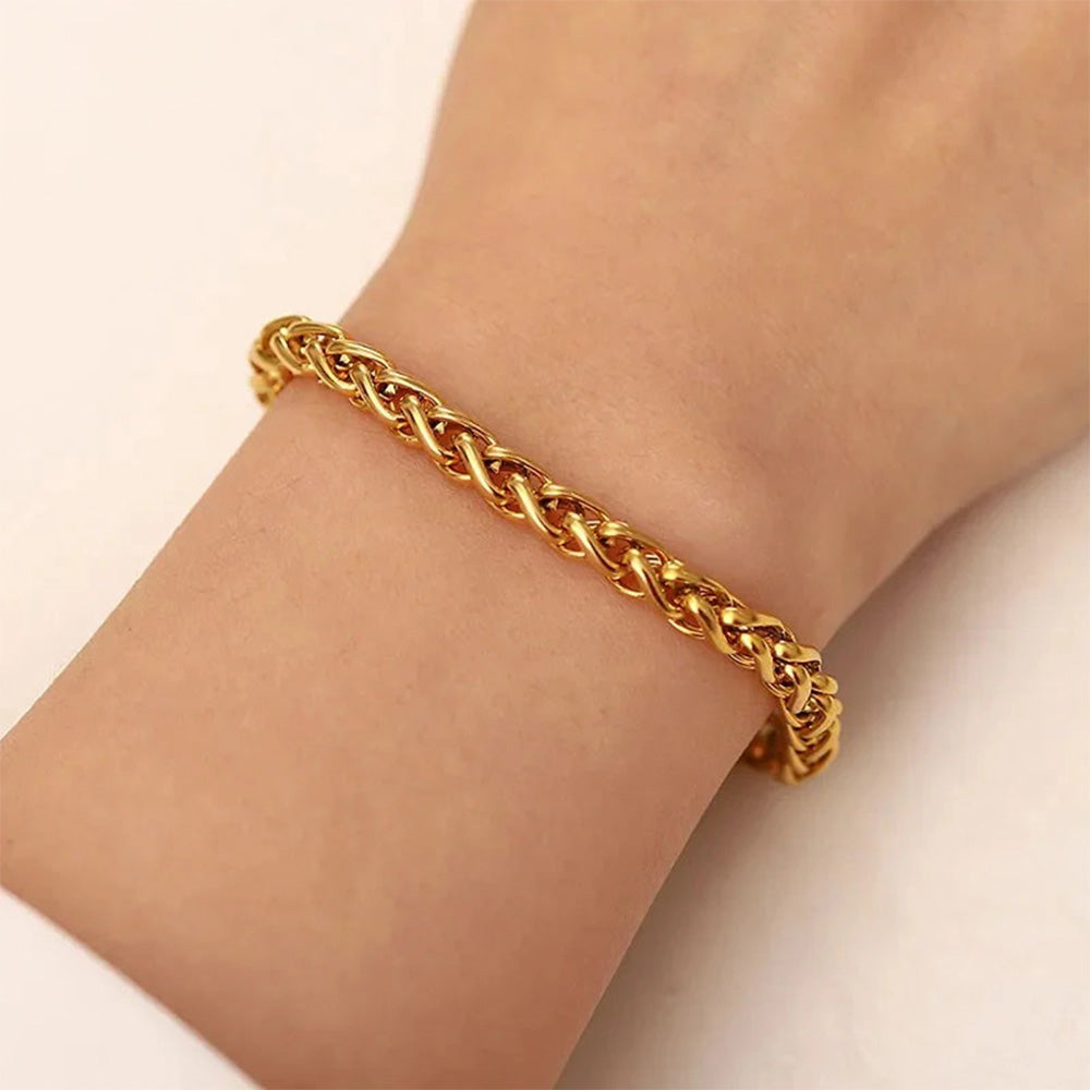 Vivian Wheat Chain Bracelet