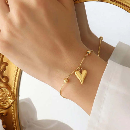 Heart Charm Bracelet