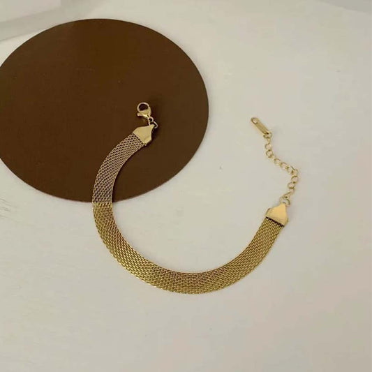 Gold Net Bracelet
