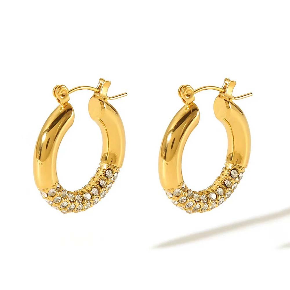 Zircon Dipped Hoops