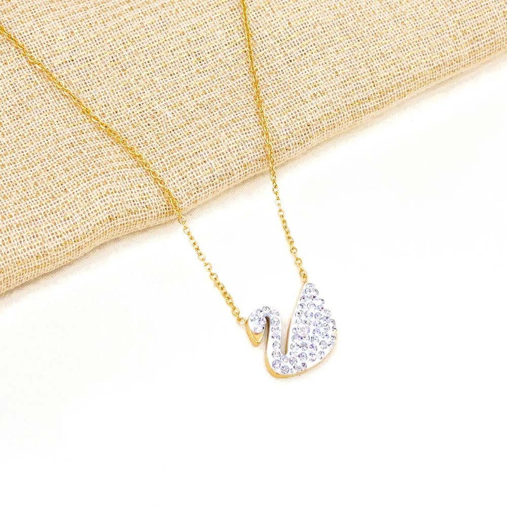 white swan pendant
