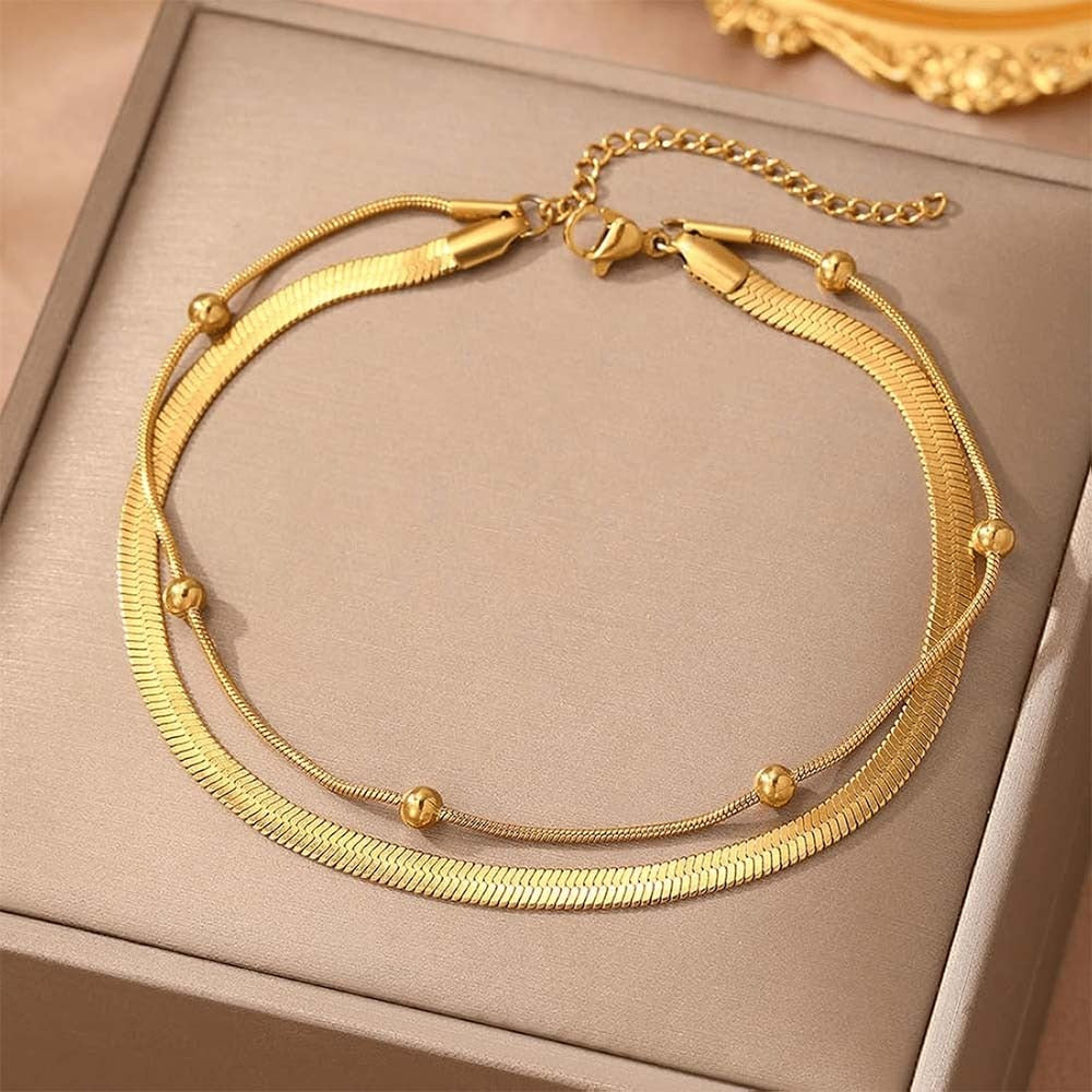 Layered Bead Snake Bracelet