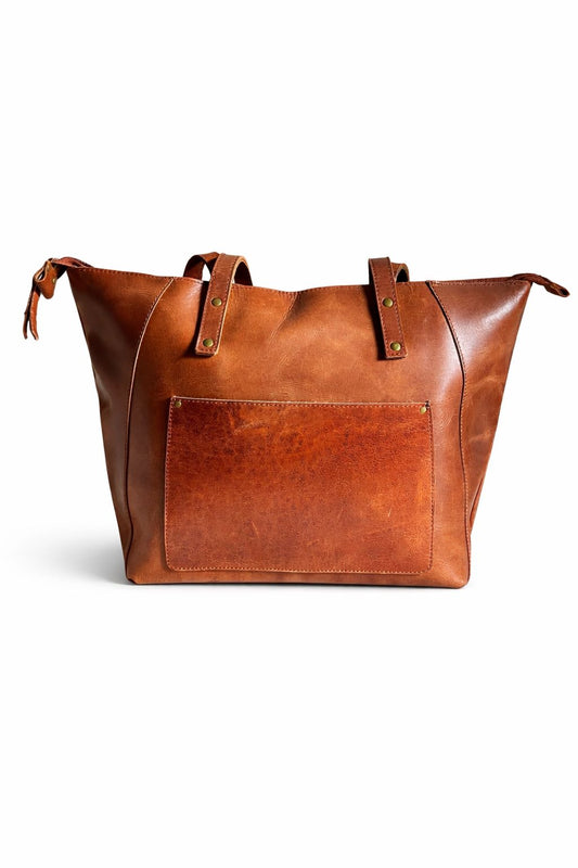 Handcrafted Full-Grain Leather Tote Bag