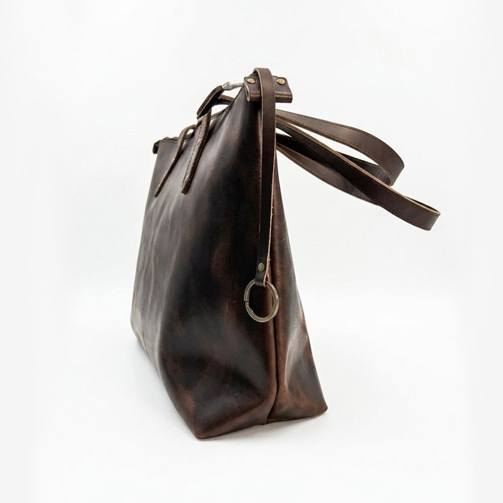 Handcrafted Full-Grain Leather Tote Bag