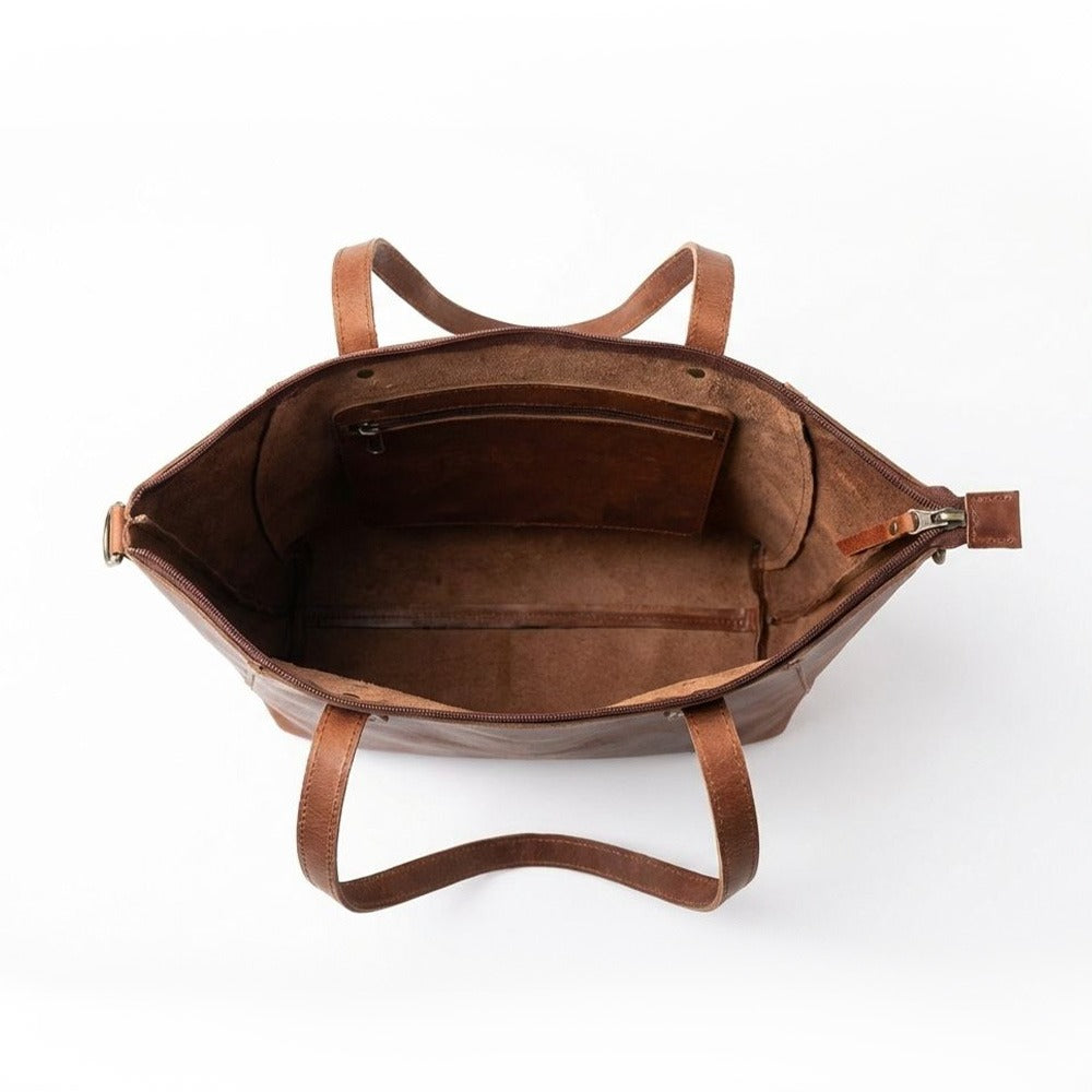 Handcrafted Full-Grain Leather Tote Bag