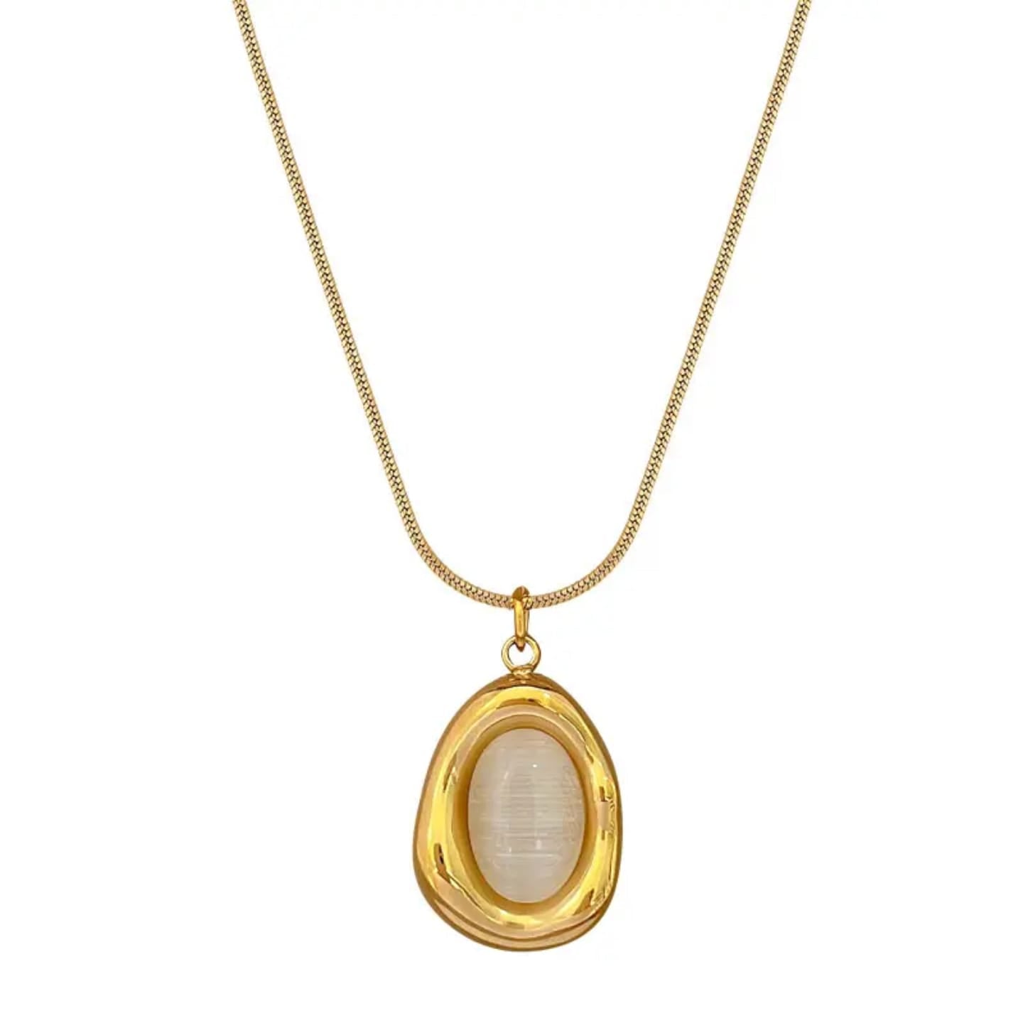 White Opal Pendant