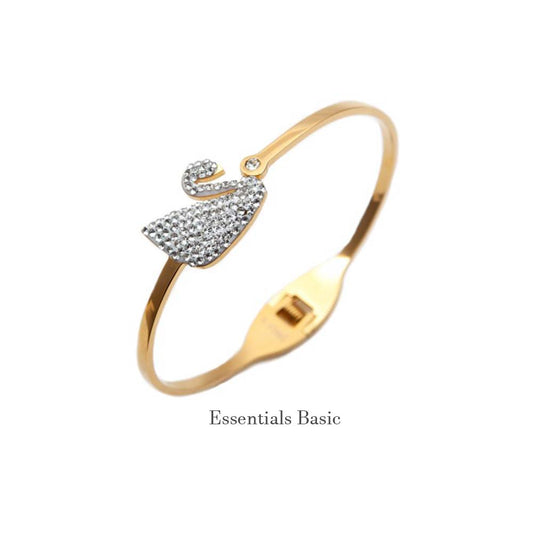 White Swan Bangle