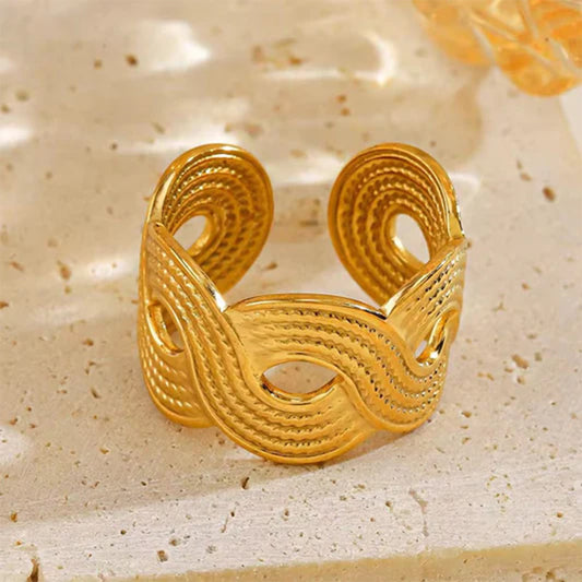 Woven Infinity Ring