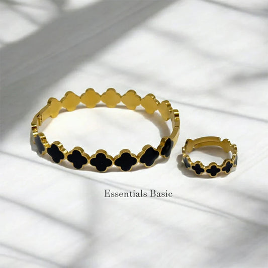 Black Clover Motive Bangle Set