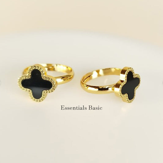 Black Clover Ring - Adjustable