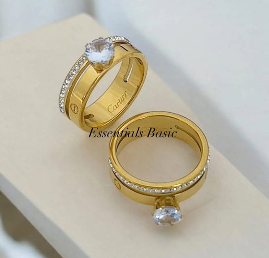 Double Stone Ring