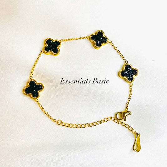Black Clover Crystal Bracelet