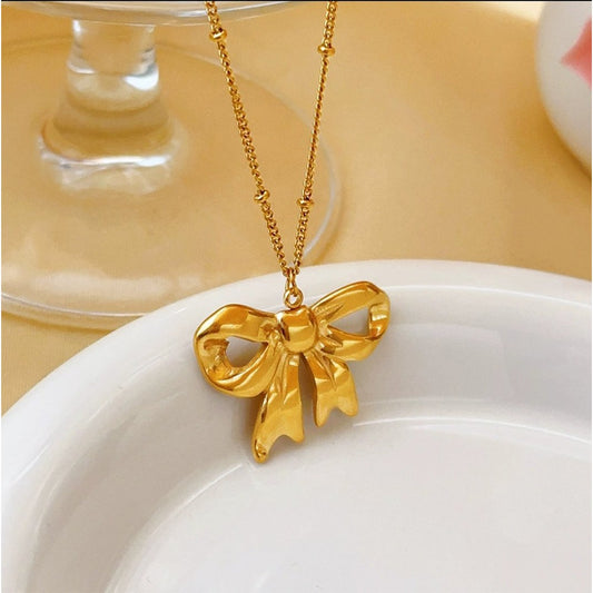 Bold Bow Charm Pendant