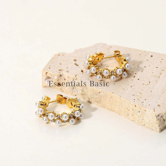 Pearl Hoops